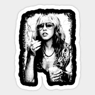 Stevie Nicks 80s 90s Vintage Distressed Sticker